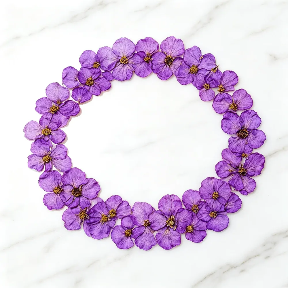 100 mini fleurs séchées pressées pour résine et bijoux