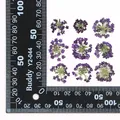 120 fleurs séchées pressées pour résine et bijoux – Couleur Violet