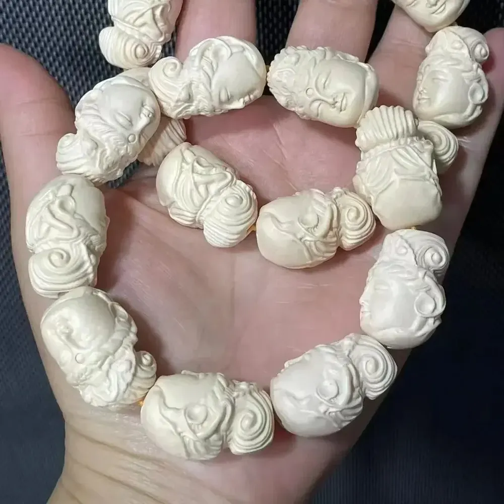 2 bâtons bois stabilisé résine époxy imitation ivoire 20 à 44 mm