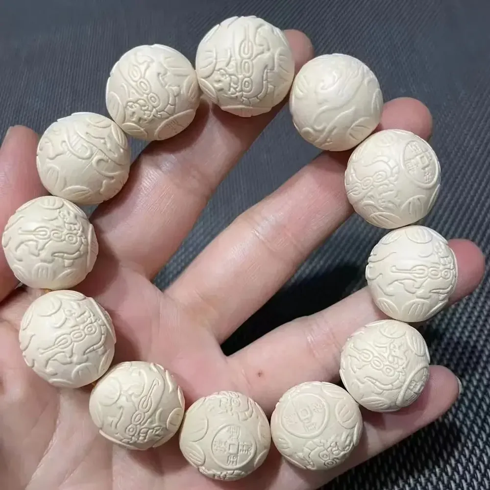 2 bâtons bois stabilisé résine époxy imitation ivoire 20 à 44 mm