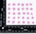 96 mini fleurs séchées pressées 1,5 cm pour résine – Color Or (6)
