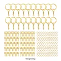 Accessoires bijoux résine 220 pièces – Couleur 220pcs gold set