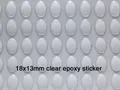Autocollants époxy transparents ovales 18x13mm pour bijoux – 1