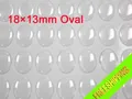 Autocollants époxy transparents ovales 18x13mm pour bijoux – 2
