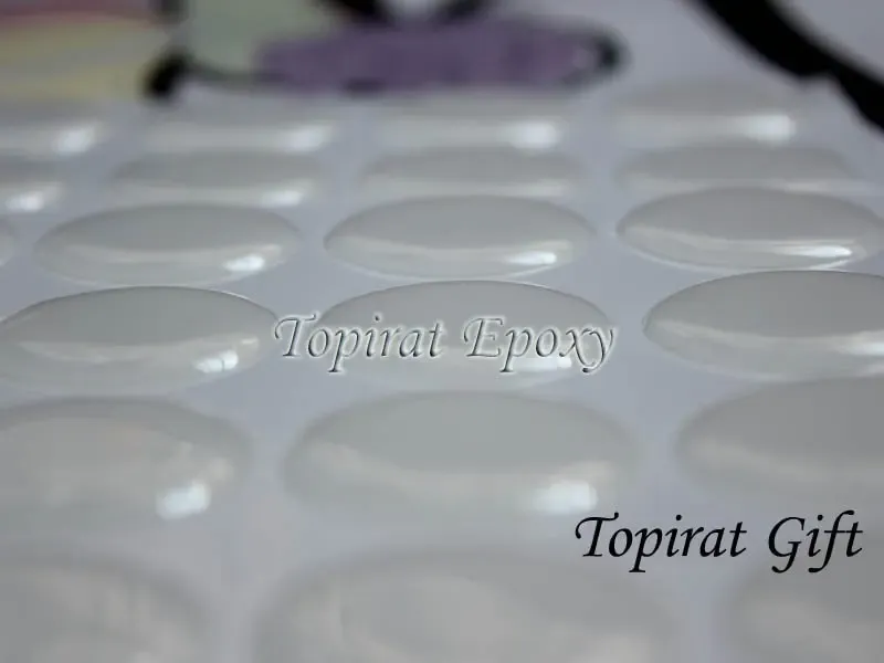Autocollants époxy transparents ovales 18x13mm pour bijoux
