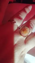 Avis clients – Bague résine fleurs séchées acier inoxydable géométrique