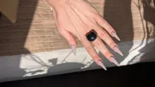 Avis clients – Bague résine plastique irrégulière géométrique boho