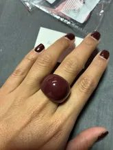 Avis clients – Bague résine plastique irrégulière géométrique boho