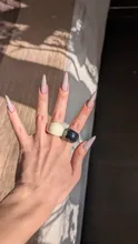 Avis clients – Bague résine plastique irrégulière géométrique boho