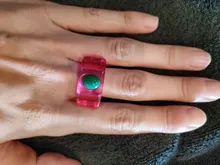 Avis clients – Bague résine Y2k colorée incrustée hip hop