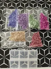 Avis clients – Boîte 6 couleurs charbon verre concassé pour remplissage résine