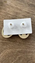 Avis clients – Boucles d'oreilles clous résine géométriques luxe pour femmes