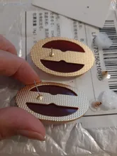 Avis clients – Boucles d'oreilles clous résine géométriques luxe pour femmes