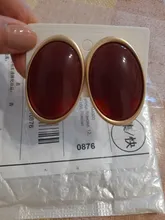 Avis clients – Boucles d'oreilles clous résine géométriques luxe pour femmes