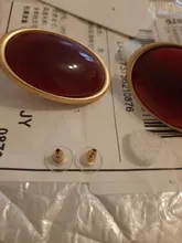 Avis clients – Boucles d'oreilles clous résine géométriques luxe pour femmes