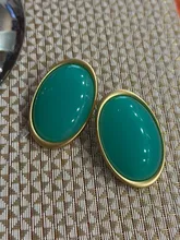 Avis clients – Boucles d'oreilles clous résine géométriques luxe pour femmes