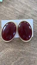 Avis clients – Boucles d'oreilles clous résine géométriques luxe pour femmes