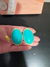 Avis clients – Boucles d'oreilles clous résine géométriques luxe pour femmes