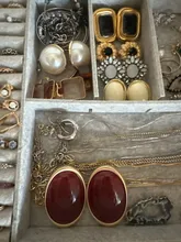 Avis clients – Boucles d'oreilles clous résine géométriques luxe pour femmes