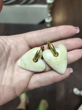 Avis clients – Boucles d'oreilles créoles résine cœur or pour femme