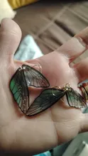Avis clients – Boucles d'oreilles résine ailes dégradées strass papillon