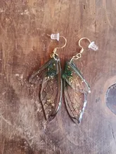 Avis clients – Boucles d'oreilles résine ailes dégradées strass papillon