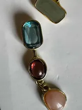 Avis clients – Boucles d'oreilles résine asymétriques géométriques rétro