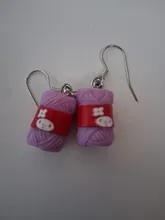 Avis clients – Boucles d'oreilles résine boule fil couleur bonbon pour femmes