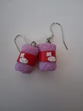 Avis clients – Boucles d'oreilles résine boule fil couleur bonbon pour femmes