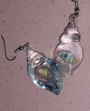 Avis clients – Boucles d'oreilles résine coquillage style plage été