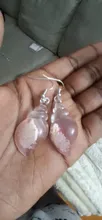Avis clients – Boucles d'oreilles résine coquillage style plage été