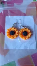 Avis clients – Boucles d'oreilles résine marguerite tournesol 15 à 30 mm