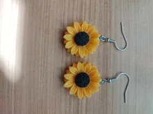 Avis clients – Boucles d'oreilles résine marguerite tournesol 15 à 30 mm