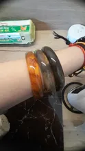 Avis clients – Bracelet fin en résine tachée acrylique style coréen