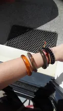 Avis clients – Bracelet fin en résine tachée acrylique style coréen