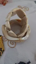 Avis clients – Bracelet large résine acrylique géométrique 3 styles