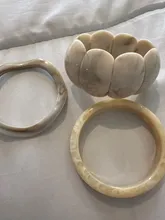 Avis clients – Bracelet large résine acrylique géométrique 3 styles
