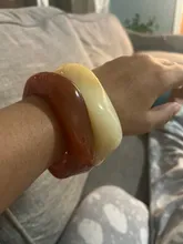 Avis clients – Bracelet résine acrylique punk géométrique pour hommes et femmes