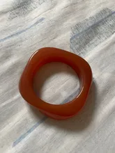 Avis clients – Bracelet résine acrylique punk géométrique pour hommes et femmes