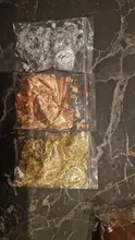 Avis clients – Feuilles d'imitation or argent cuivre pour nail art