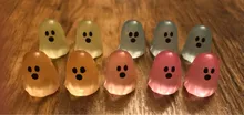 Avis clients – Lot de 10 à 50 mini fantômes résine lumineux Halloween