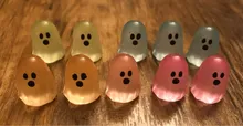 Avis clients – Lot de 10 à 50 mini fantômes résine lumineux Halloween