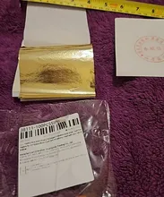 Avis clients – Lot de 100 feuilles d'or imitation 9 cm pour résine