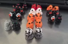 Avis clients – Lot de 12 à 48 mini canards et fantômes résine Halloween