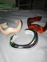Avis clients – Lot de 3 bracelets résine épais irréguliers pour femmes