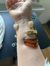 Avis clients – Lot de 3 bracelets résine épais irréguliers pour femmes