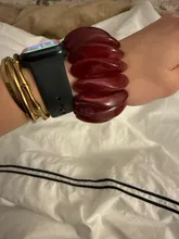 Avis clients – Lot de 3 bracelets résine épais irréguliers punk pour femmes