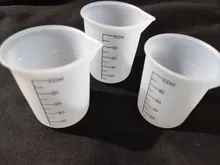 Avis clients – Lot de 3 tasses mesure silicone 100ml double échelle