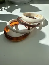 Avis clients – Lot de 4 bracelets résine acrylique punk bohème