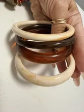 Avis clients – Lot de 4 bracelets résine acrylique punk bohème